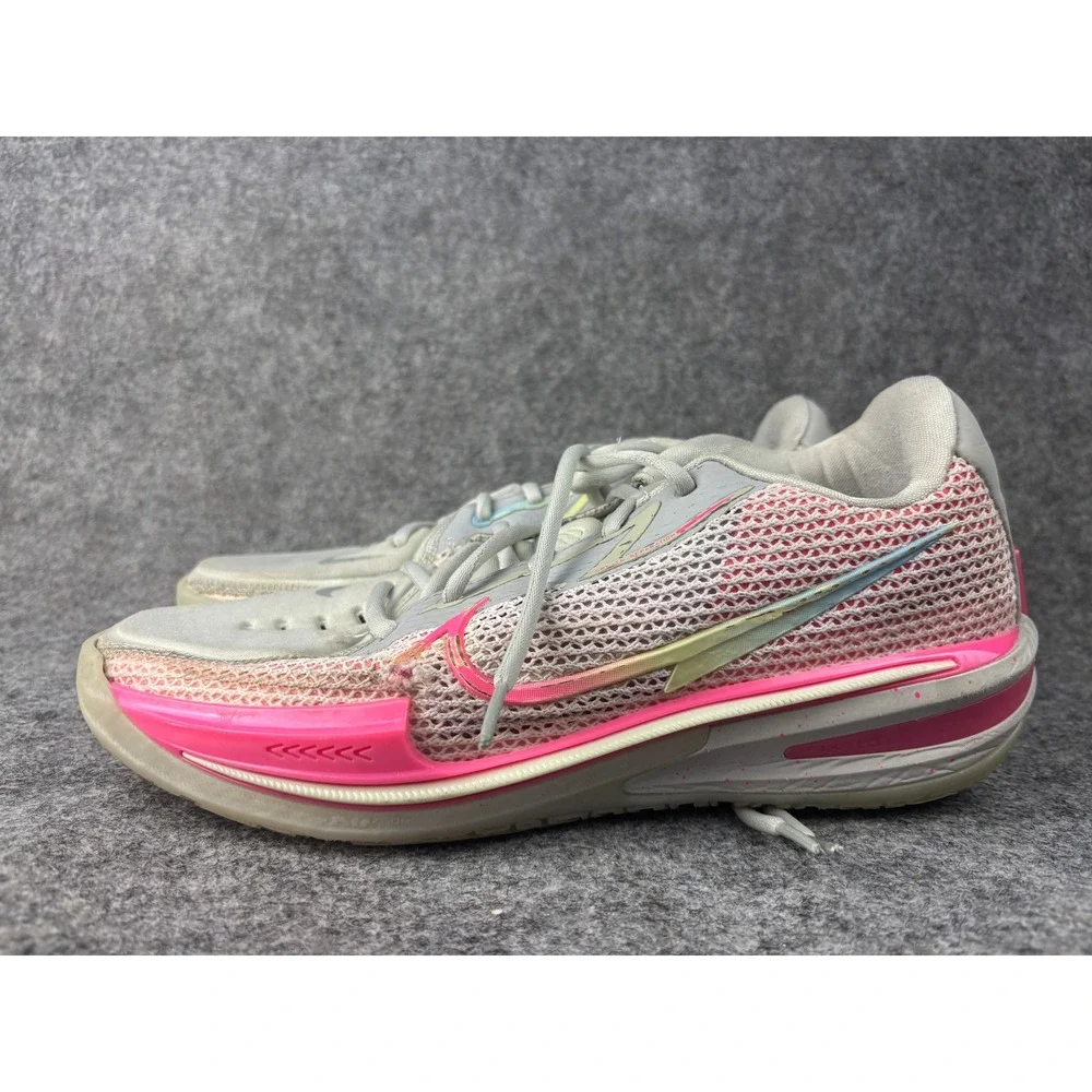 Nike Air Zoom GT Cut Mens 11 Grey Pink Kay Yow Think Pink Basketball Shoes